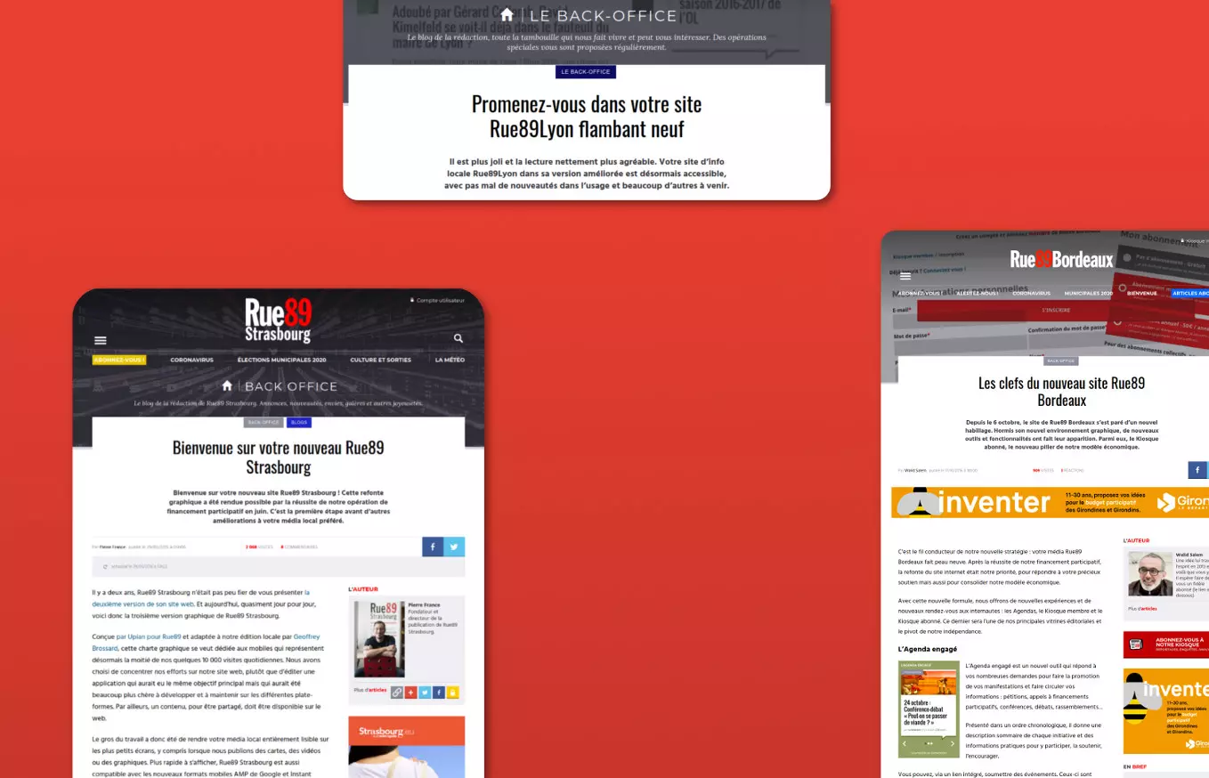 Développements web pour les médias en ligne